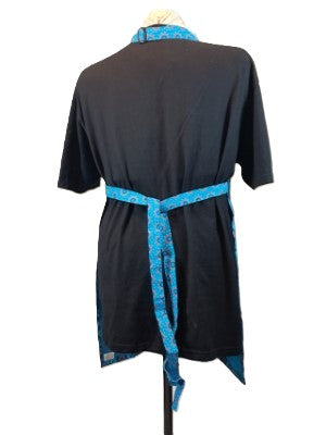Turquoise Cotton Shwe Shwe Apron - Mandla & Trio Circle Arican Print